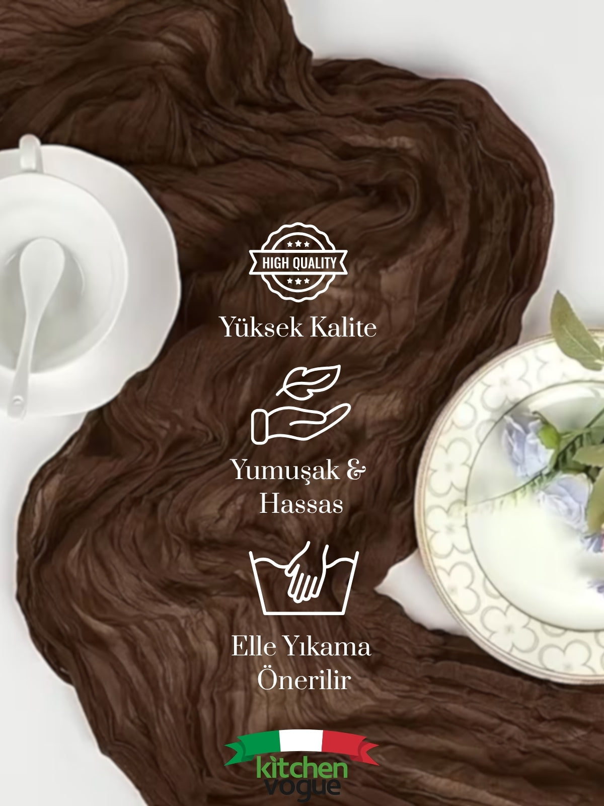 Bohem Dekoratif Runner Masa Örtüsü | Düğün, Parti, Söz, Nişan, Özel Gün Dekorasyonu Sofra Süslemesi (Kopya) (Kopya)